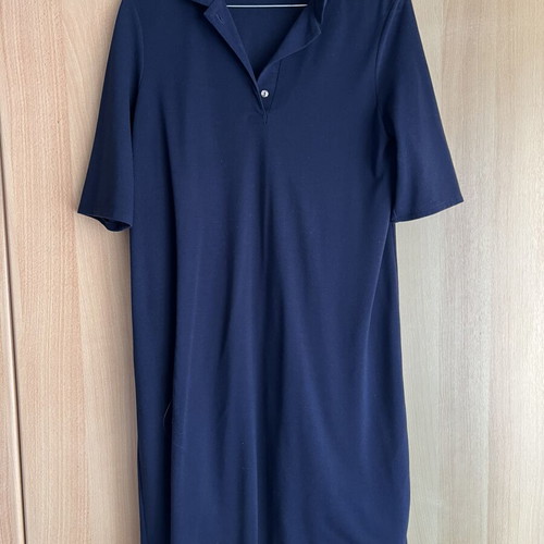 Lacoste summer cotton dress, blue, size S