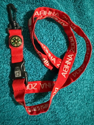 Athens 2004 lanyard keychain used