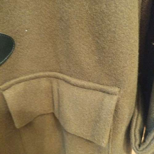 Shein Montgomery Coat with Hood New, Olive Color