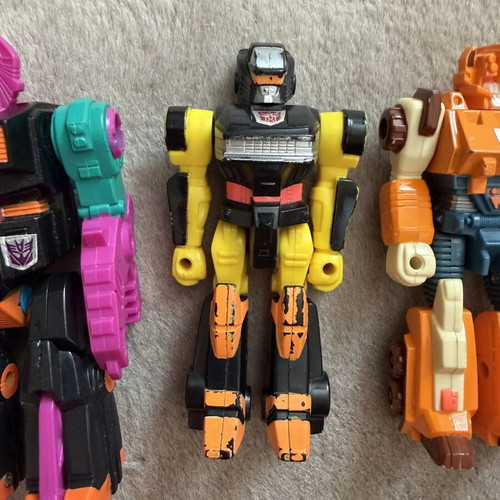 Transformers vintage toys, set of 5 figures