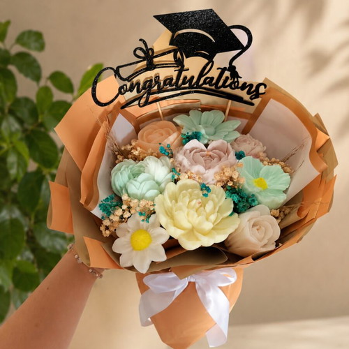 Candle bouquet for graduation new