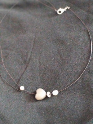 Vintage Atelier short necklace black and silver new