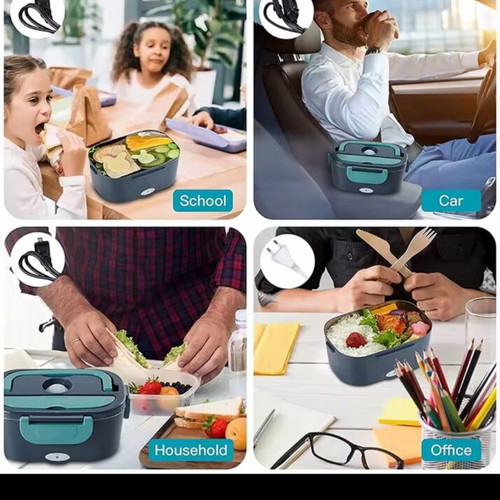 Electric Heated Food Container 1.5L 80W Stainless Steel
