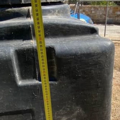 Kymasol 1500 litre outdoor fuel tank with ribs, sealed
