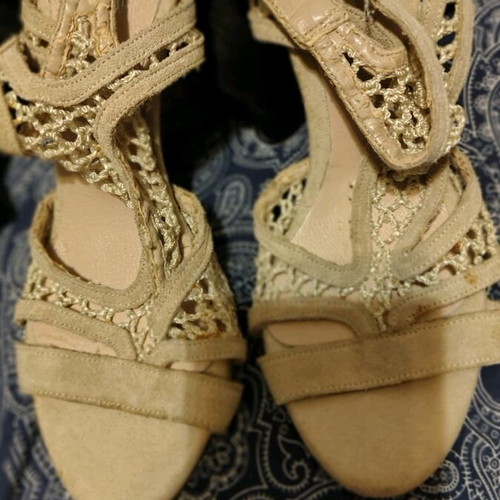 Sante suede sandals new, sand gray