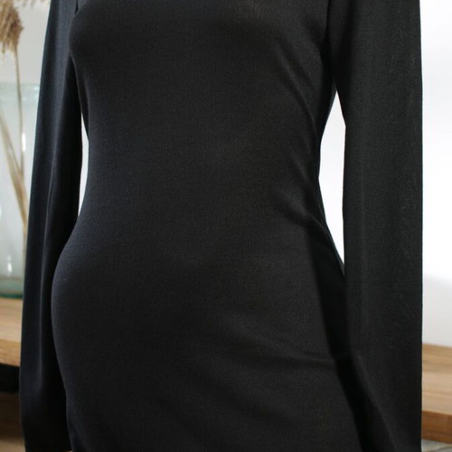 Beachwear dress new, black with top, long sleeves