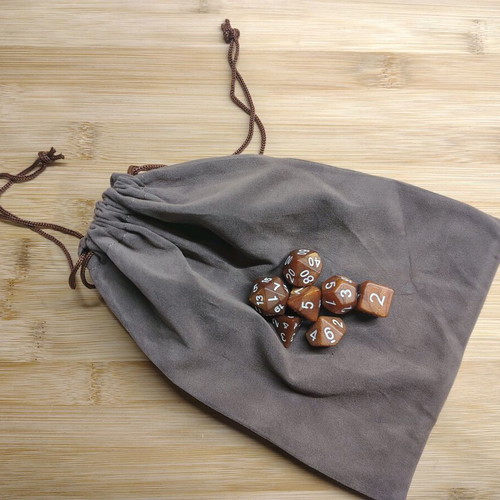 DnD dice set in velvet pouch new, 14 colors available