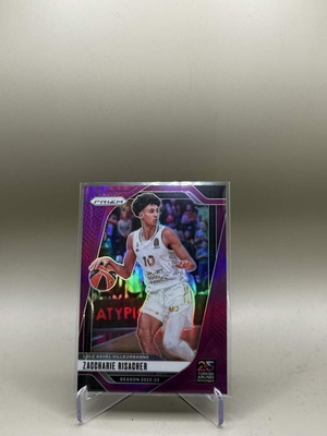 Zaccharie Risacher Purple Prizm card used Panini EuroLeague 2024-25