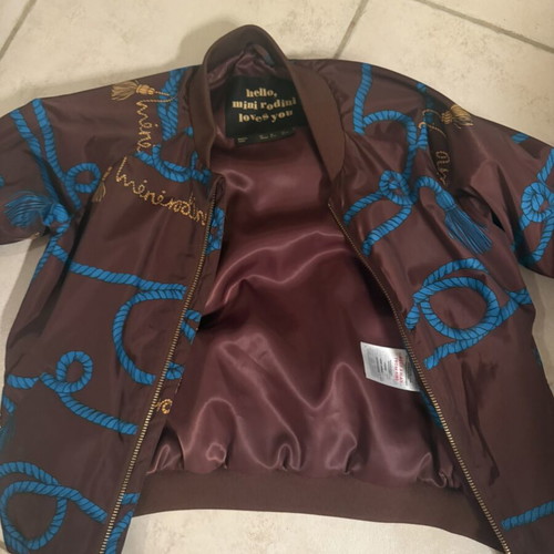 Mini Rodini children's jacket like new, size 6-7 years, brown and gold