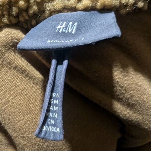 H&M Brown Shearling Jacket Size M Used