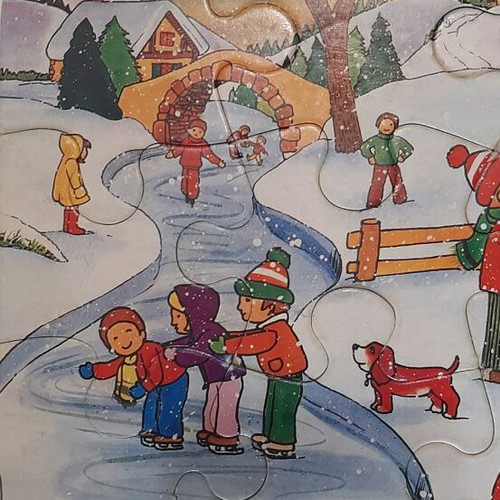 Puzzle '80s "Snowman" used by MIKA