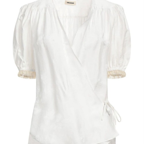 Zadig & Voltaire silk blouse size M like new, white