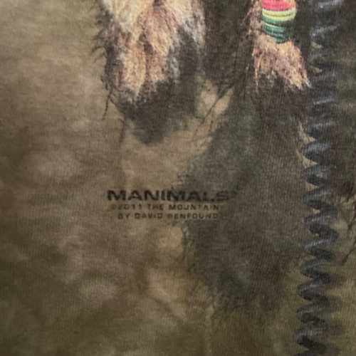 The Mountain sleeveless shirt used, size 3XL, green