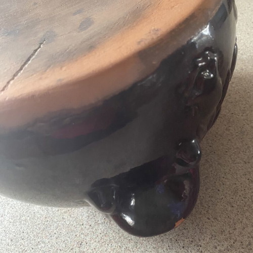 Clay Pot Petrotos like new, traditional glazed cooking pot