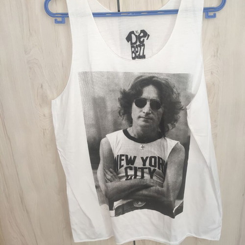 De Bezz unisex tank top John Lennon New York City new, XL