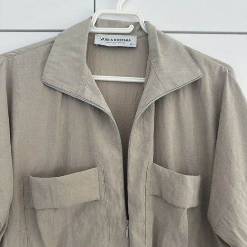 Vassia Kostara Ice Jumpsuit M/L Like New Grey Beige