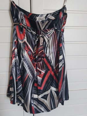 Miss Simbolo midi skirt alpha line like new, size 46, black and red