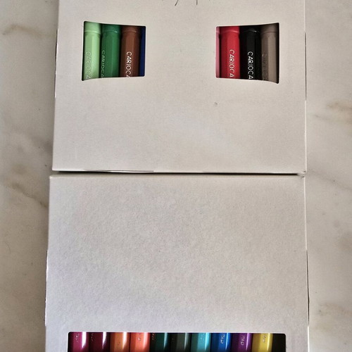 Carioca jumbo markers with maxi nib like new, 21 pieces