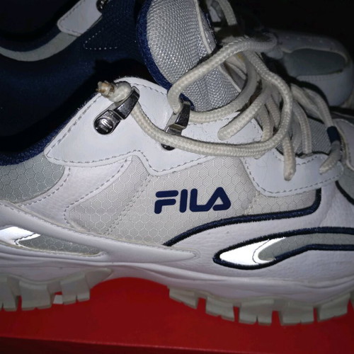 Fila sneakers like new, white and blue, size 44