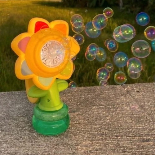 Sunflower bubble blower new with light
