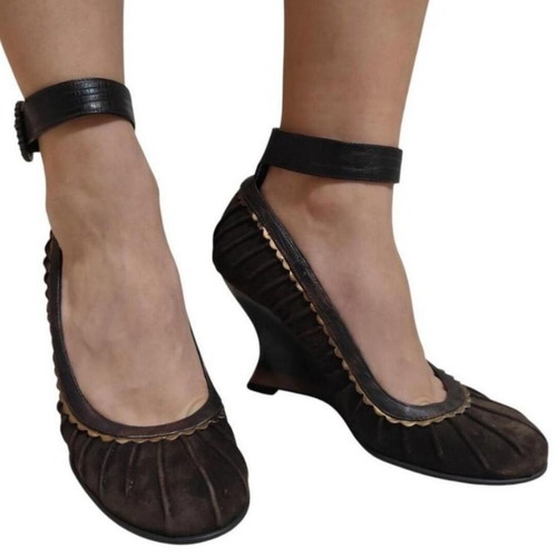 Unique Vintage Velvet Heels Roberto Botella size EU 38 like new