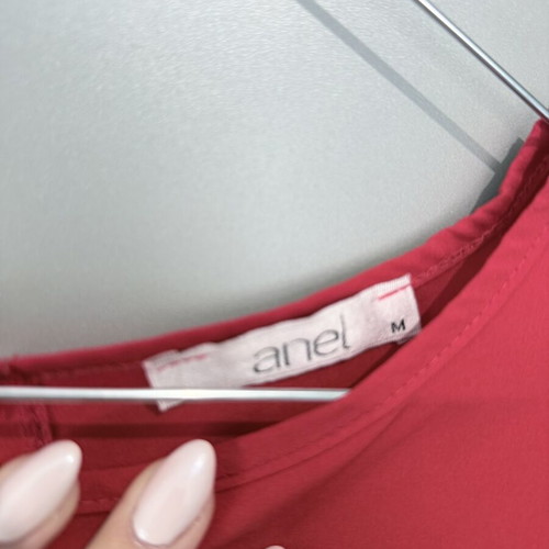 Anel red summer blouse like new, size M 38 10