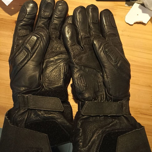 Revit leather motorcycle gloves used, size small