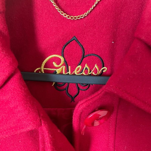 Guess medium red coat like new