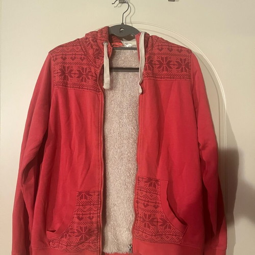 Crivit fuchsia jacket like new, fluffy, size M