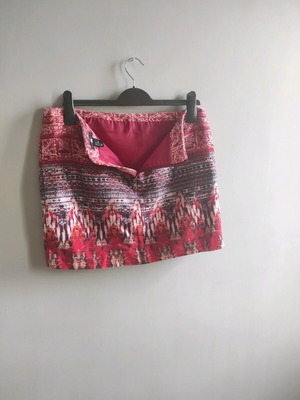 H&M mini skirt red like new