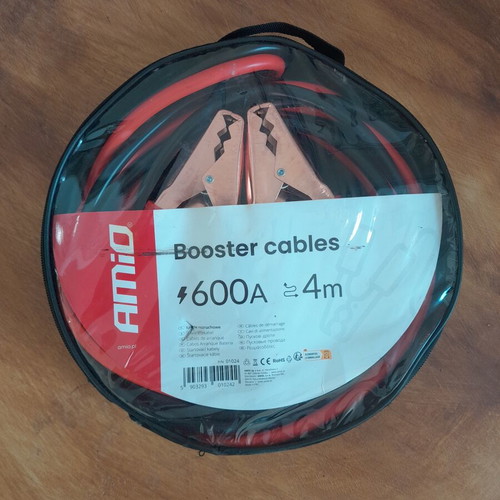 Car Battery Booster Cables 600A 4m new in case