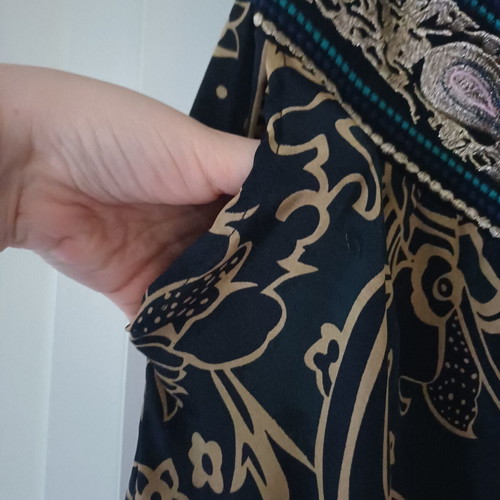 Airy pants new, elastic waist and pockets, colorful, size XL