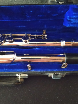 Flute C 16 keys with case, closed holes