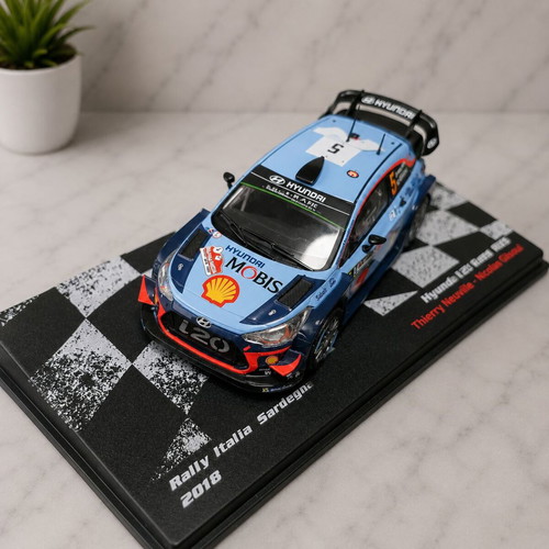 Hyundai i20 Coupe WRC Rally Italia Sardegna 2018 model 1:43 like new