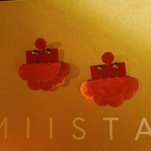 Handmade earrings pair used, in very good condition