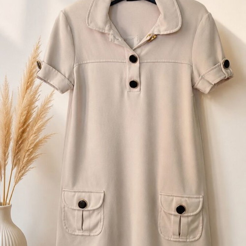 Massimo Dutti dress beige, like new, size S/M