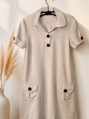 Massimo Dutti dress beige, like new, size S/M