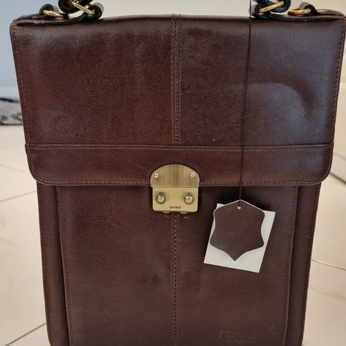 Rober Milano Leather Handbag new, brown
