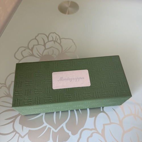 Montegrappa fountain pen, pearlescent blue, boxed