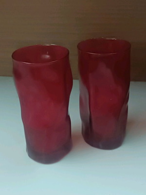 Glass cups used, pack of 2 pieces