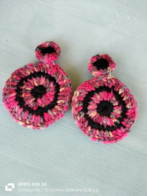 Handmade crochet boho earrings like new