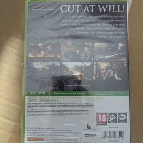Metal Gear Rising: Revengeance Xbox 360 new