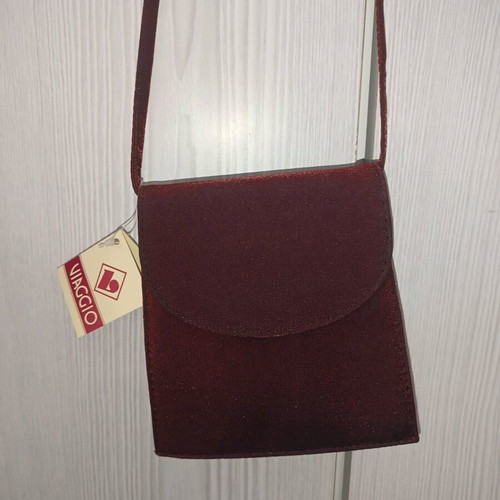 Evening shoulder bag new, black and red