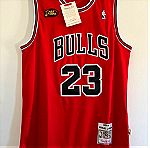  Εμφάνιση Φανέλα Michael Jordan Chicago Bulls Road Finals 1997-98 Mitchell & Ness Κόκκινη Μέγεθος XL