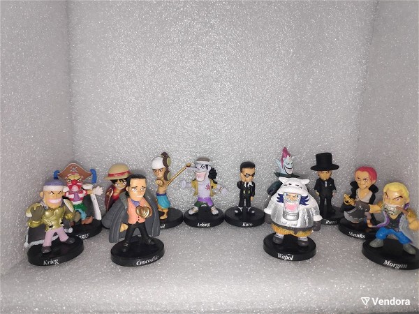  12 figoures miniatoures One Piece iaponiko Anime