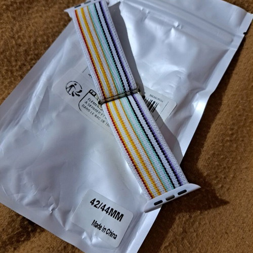 Colorful elastic Apple Watch 44mm-49mm Solo Loop or Nylon strap new