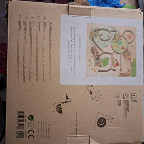 Wooden toy like new that develops fine motor skills