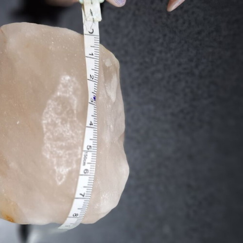 Handmade Himalayan Salt Candle Holder like new, natural pink-peach