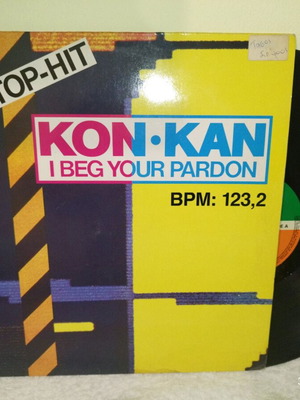 Kon·Kan I Beg Your Pardon vinyl used, 12", 45 RPM, 1989