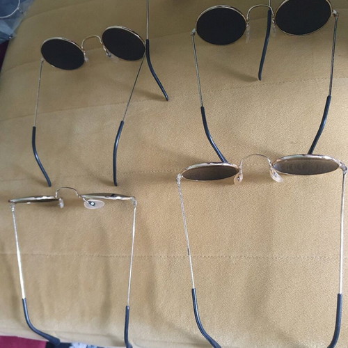 Sunglasses new, pack of 5, black and gold